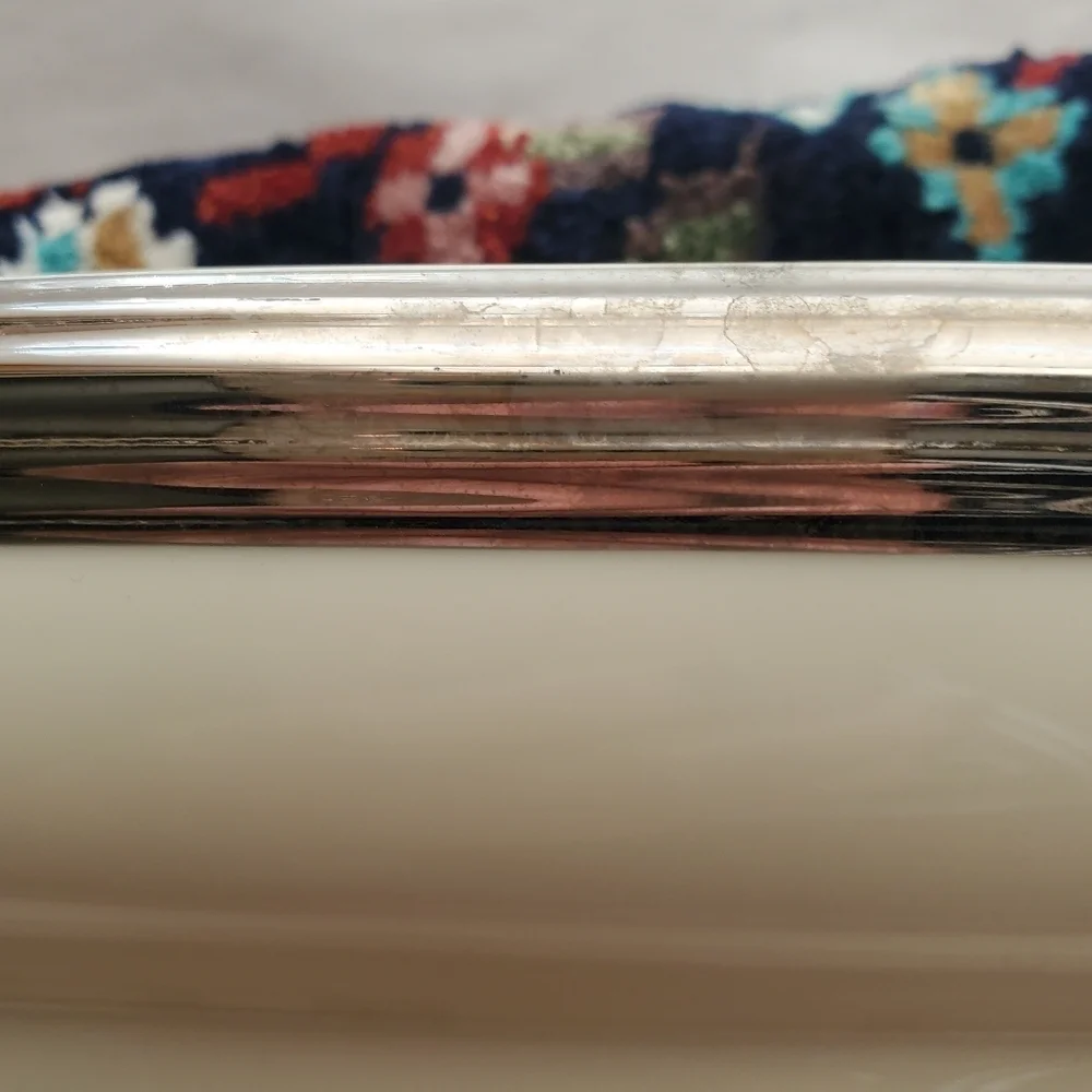 Lenox Serving Rectangle. Cream With Trim